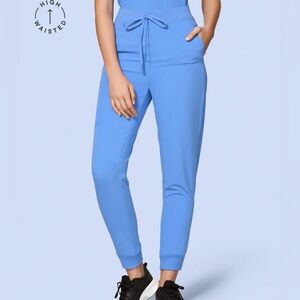 Mandala ceil blue jogger scrubs